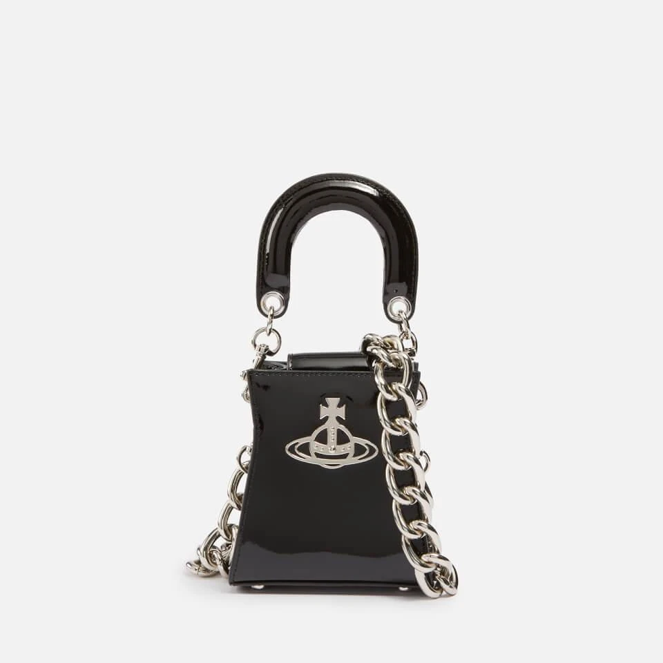 商品Vivienne Westwood|Vivienne Westwood Kelly Small Patent-Leather Tote Bag,价格¥1726,第1张图片