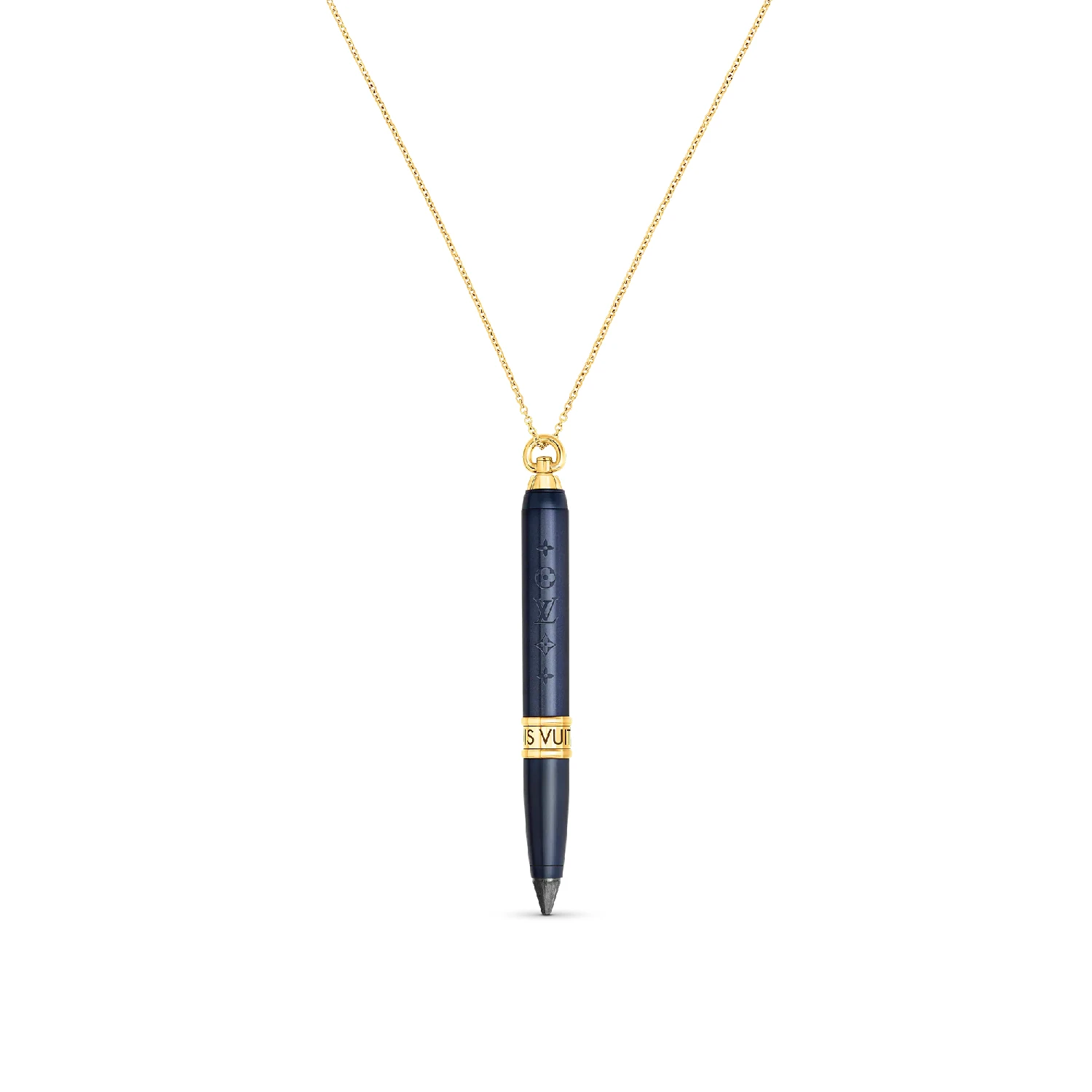商品Louis Vuitton|【预售】 LV路易威登 25秋冬 女士 吊坠 Collier pendentif Designer Les Gastons Vuitton, or jaune et titane Q03063 ,价格¥80669,第1张图片