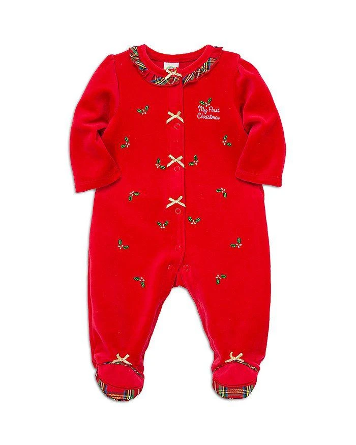 商品Little Me|Girls' Holly & Plaid Footie - Baby,价格¥262,第3张图片详细描述