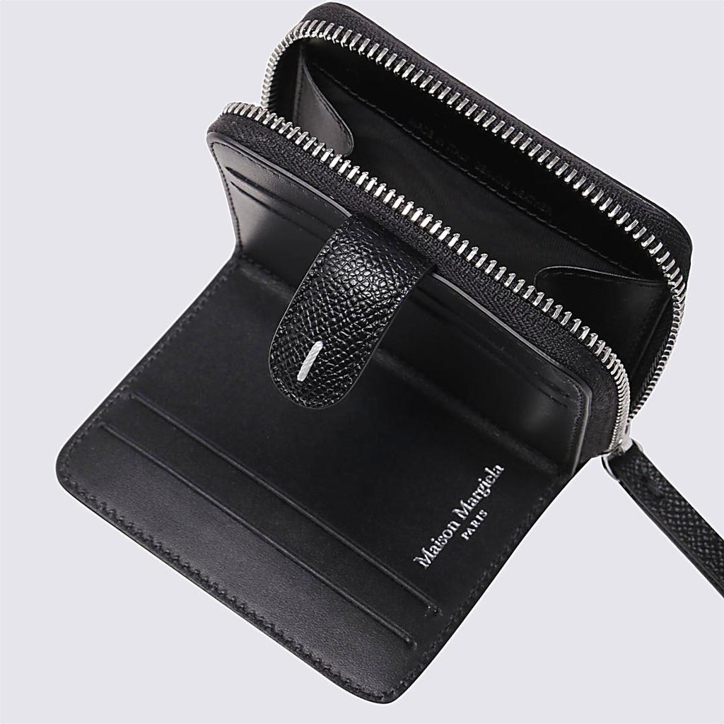 MAISON MARGIELA BLACK LEATHER WALLET商品第2张图片规格展示