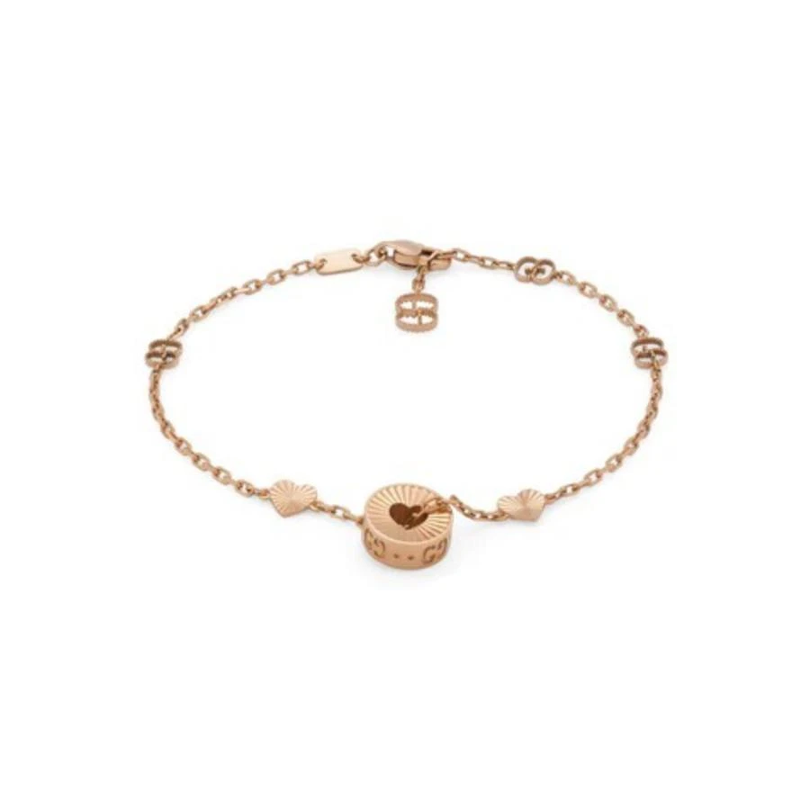 商品Gucci|Icon 18kt Rose Gold heart bracelet - YBA729383001,价格¥15350,第1张图片