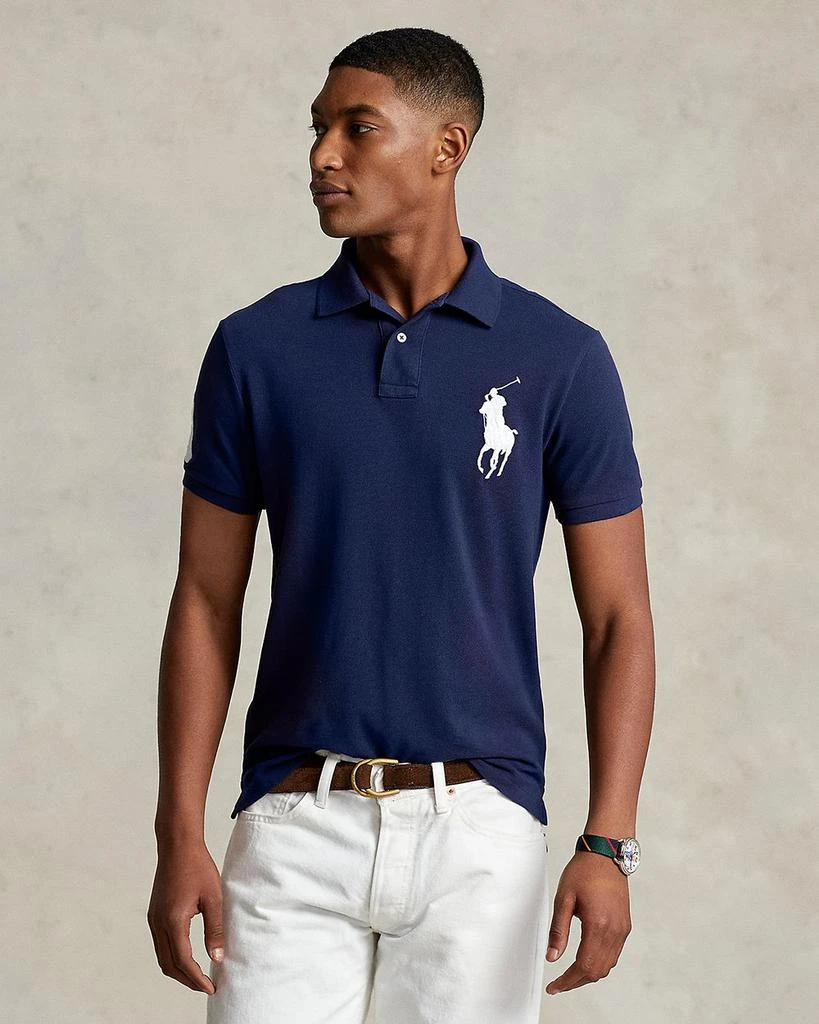 商品Ralph Lauren|Big Pony Custom Slim Fit Mesh Polo Shirt,价格¥904,第1张图片详细描述