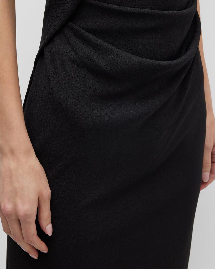 Drape Tuck Sleeveless Mini Dress商品第7张图片规格展示