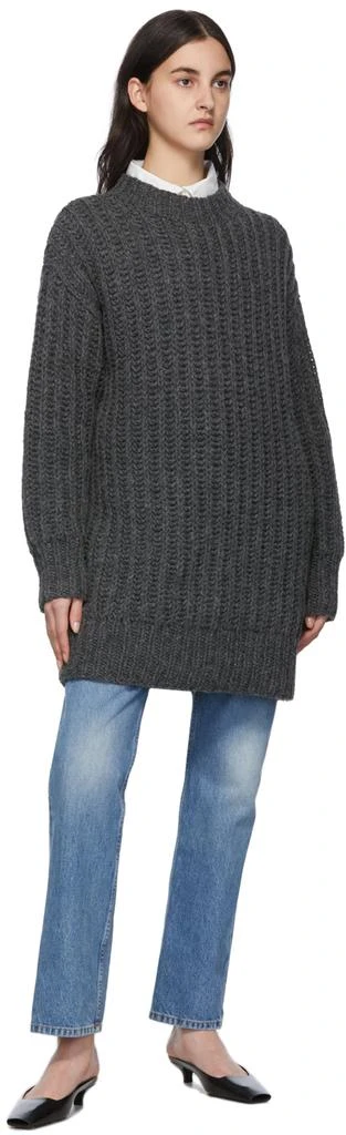 商品AMI|Grey Hand-Knitted Sweater,价格¥1629,第4张图片详细描述
