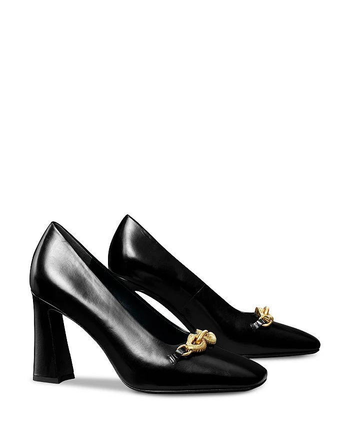 商品Tory Burch|Women's Jessa Square Toe Double Dragon Head High Heel Pumps,价格¥2940,第1张图片详细描述