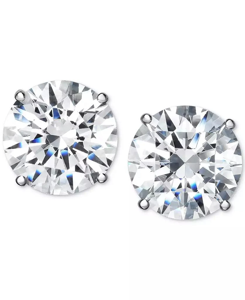 商品Arabella|Cubic Zirconia Stud Earrings in 14K White Gold,价格¥1178,第1张图片