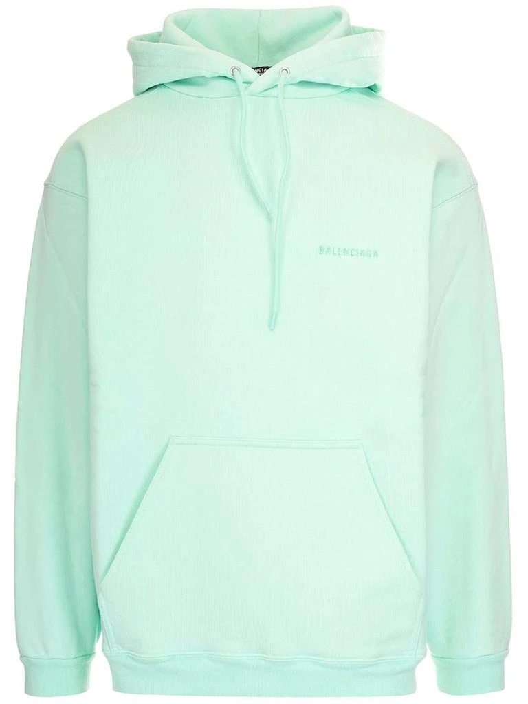 商品Balenciaga|Balenciaga Logo Embroidered Drawstring Hoodie,价格¥6799,第1张图片