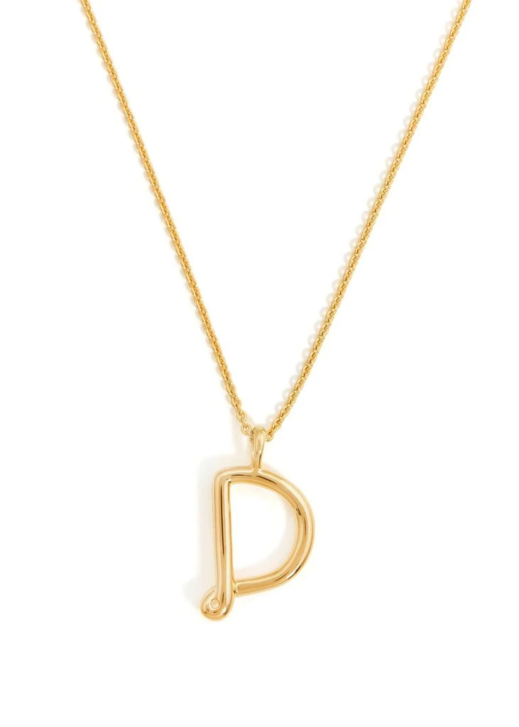 商品Missoma|D initial 18kt gold-plated necklace,价格¥1279,第2张图片详细描述