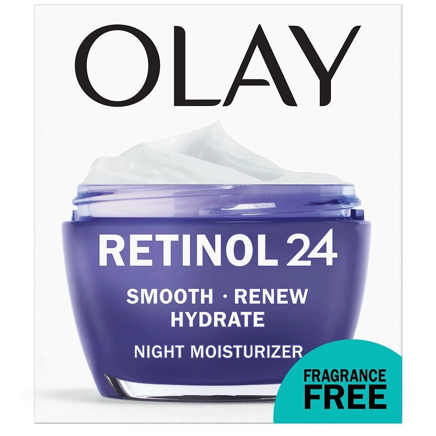 商品Olay|Retinol 24 Face Moisturizer, Anti-Aging Night Face Cream Fragrance-Free,价格¥224,第2张图片详细描述