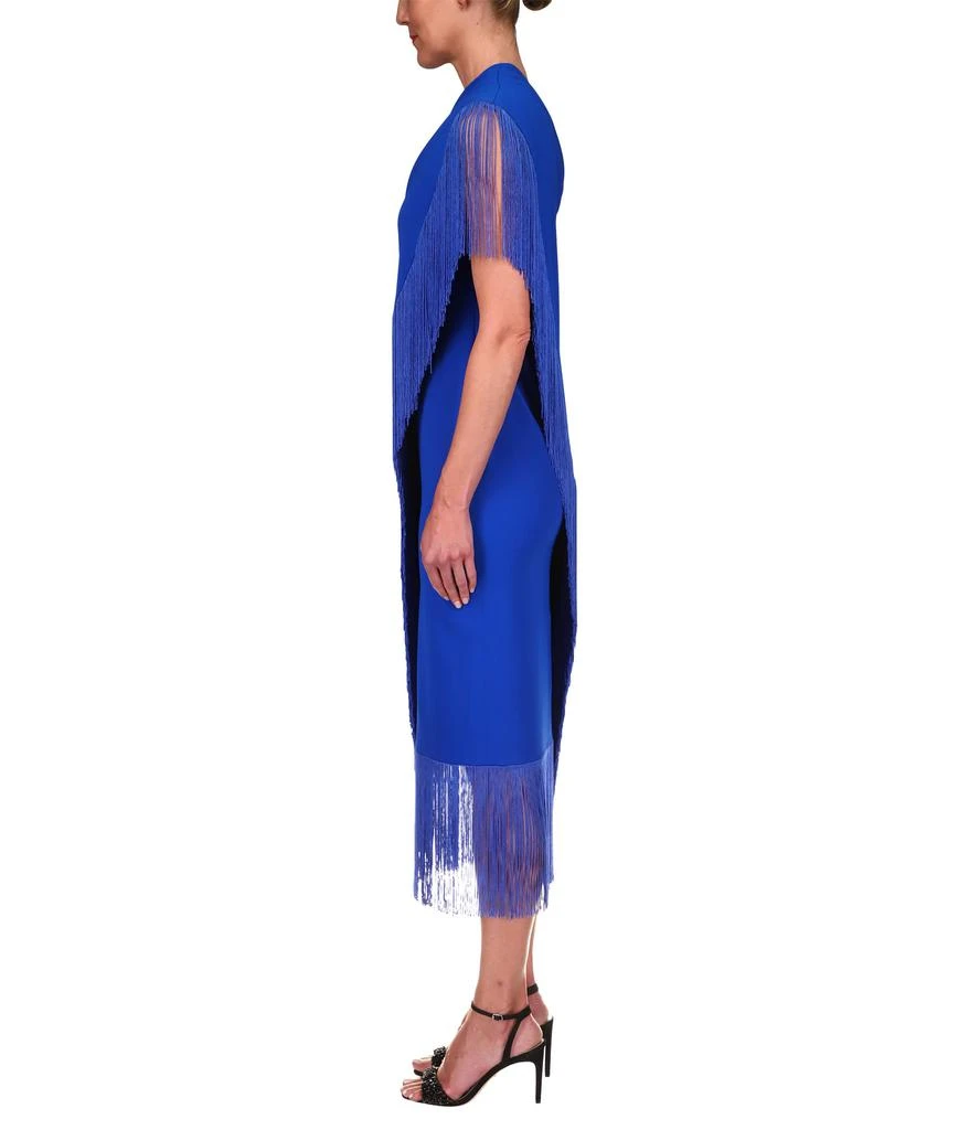 商品Badgley Mischka|Stretch Crepe Fringe Dress,价格¥3555,第2张图片详细描述