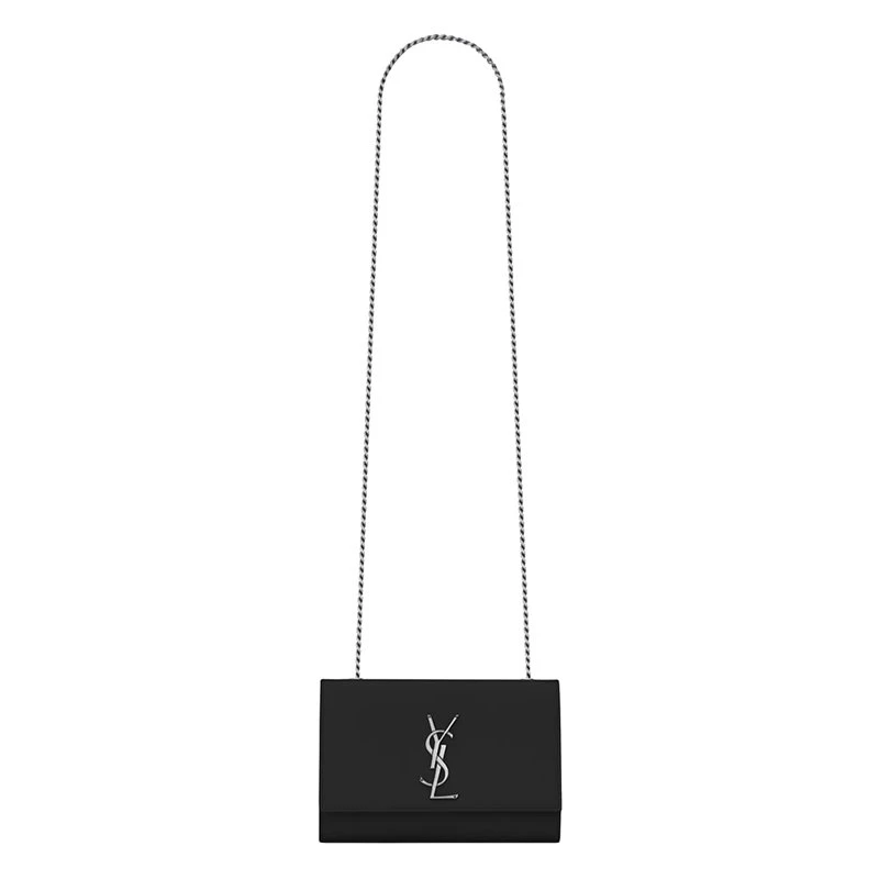 商品Yves Saint Laurent|【预售3-7天】YSL/圣罗兰 20 KATE系列 黑色粒面压纹小牛皮小号单肩斜挎包 469390BOW0N1000,价格¥13202,第1张图片