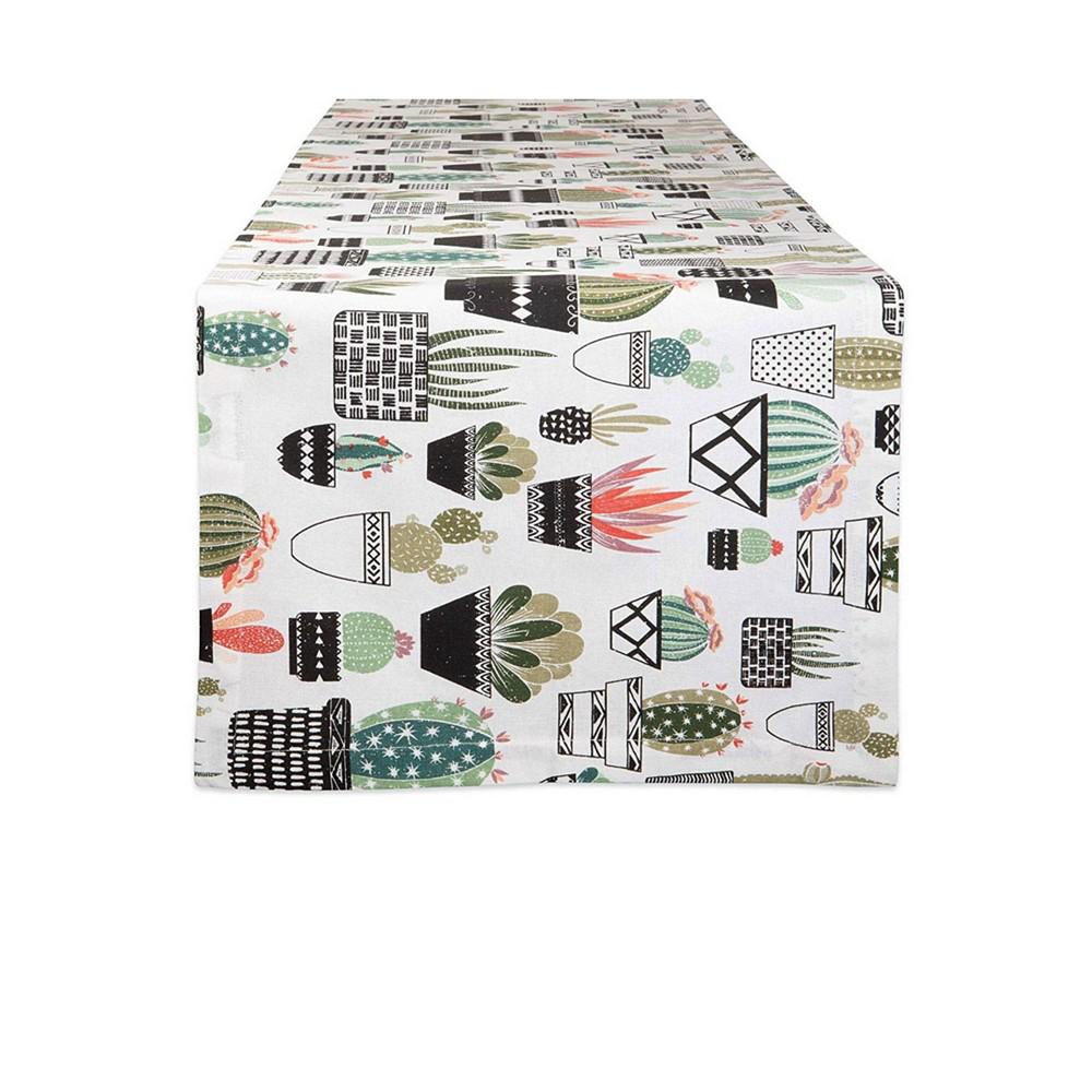 Urban Oasis Cactus Print Table Runner, 14" x 108"商品第1张图片规格展示
