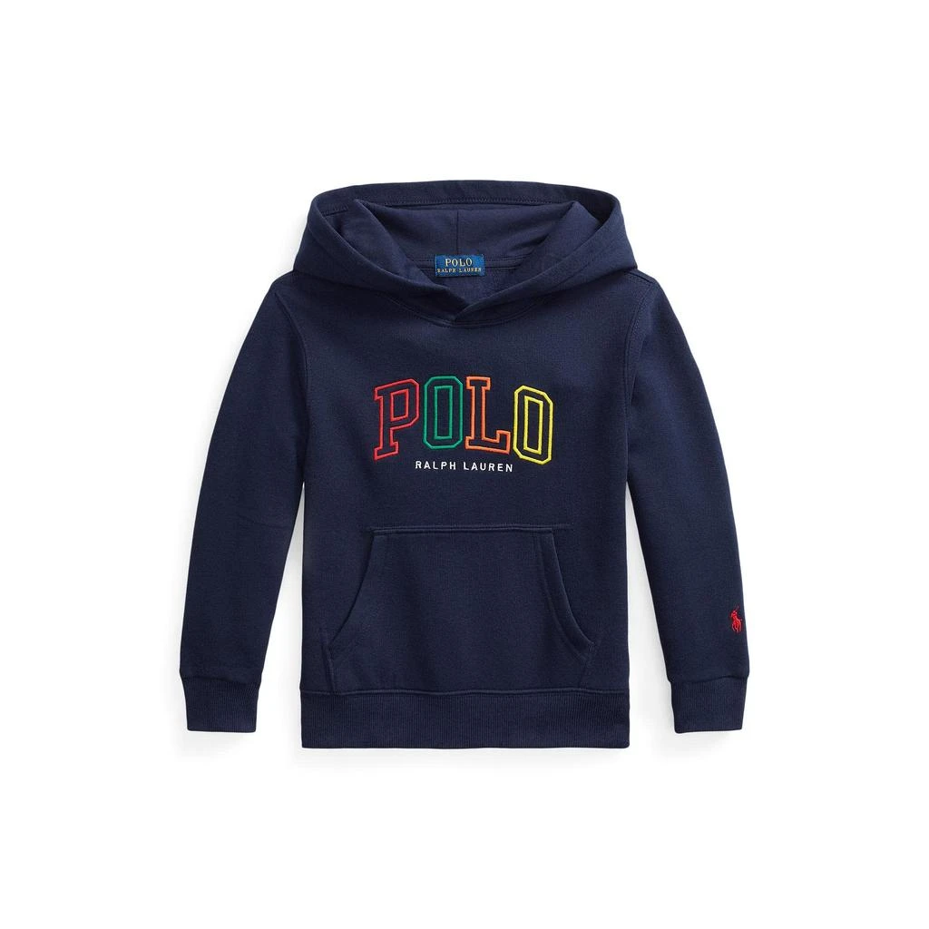 商品Ralph Lauren|Logo Fleece Hoodie (Little Kids),价格¥400,第1张图片