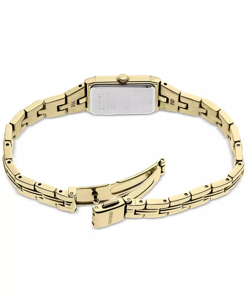 商品Seiko|Women's Essential Gold-Tone Stainless Steel Bracelet Watch 15mm,价格¥2196,第3张图片详细描述