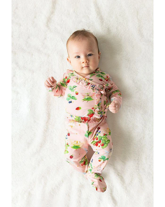 商品Posh Peanut|Girls' Annabelle Tie Front Ruffled Top & Footed Pants Set - Baby,价格¥210,第2张图片详细描述