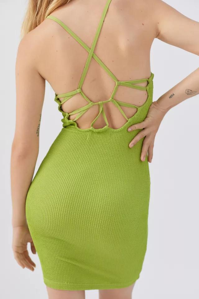 商品Urban Outfitters|UO Tyra Strappy-Back Mini Dress,价格¥74,第4张图片详细描述