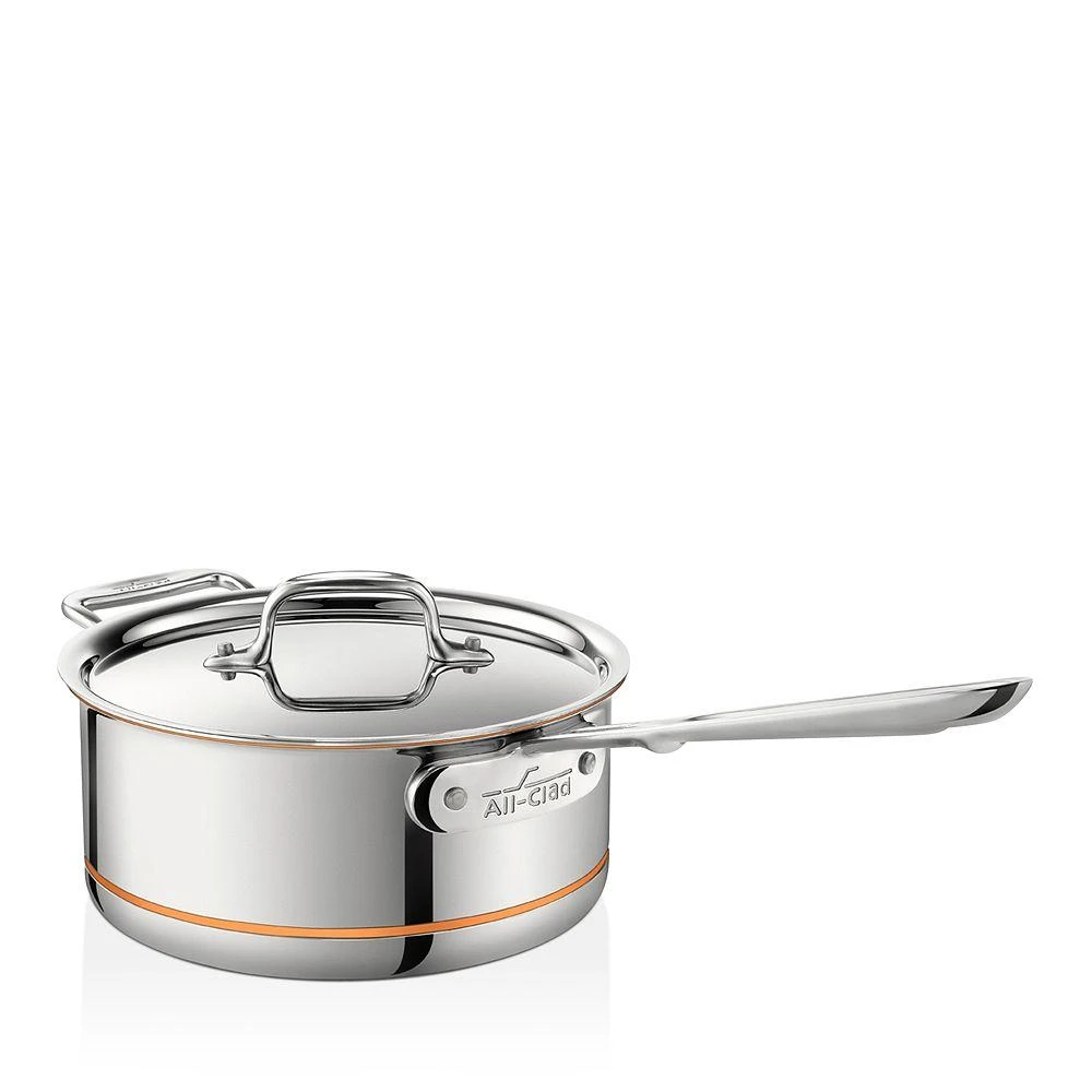 商品[国内直发] All-Clad|Copper Core 3-Quart Covered Saucepan,价格¥1174,第1张图片