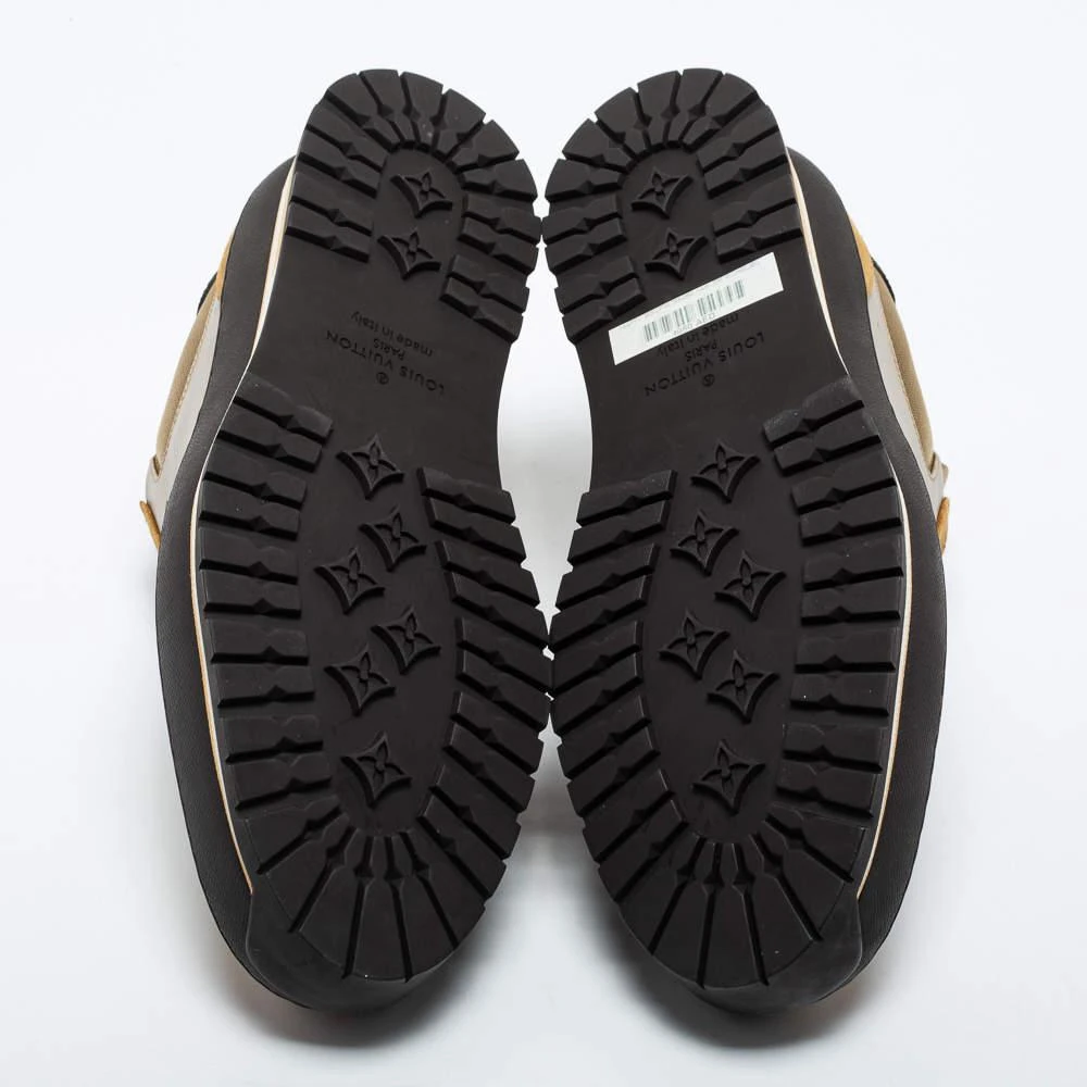 Louis Vuitton Brown/Beige Coated Canvas and Suede  Harlem Richelieu Sneakers Size 42 商品