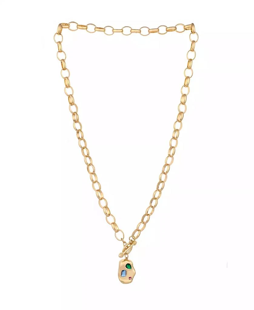 商品Ettika Jewelry|Rainbow 18K Gold Plated Nugget Toggle Necklace,价格¥521,第1张图片