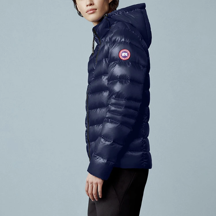 商品[国内直发] Canada Goose|加拿大鹅  Crofton系列 Crofton系列徽标Logo纯色绗缝连帽羽绒服 冬季 男款 蔚洋蓝,价格¥7147,第5张图片详细描述