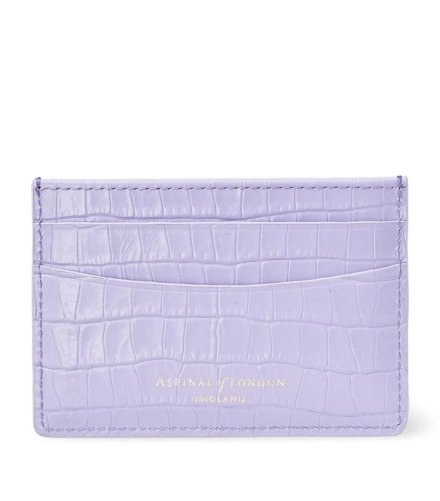 商品Aspinal of London|Croc-Embossed Slim Card Holder,价格¥829,第2张图片详细描述