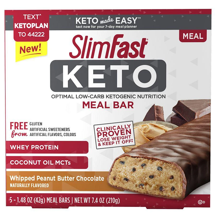 商品SlimFast|生酮能量棒 花生酱口味,价格¥119,第1张图片