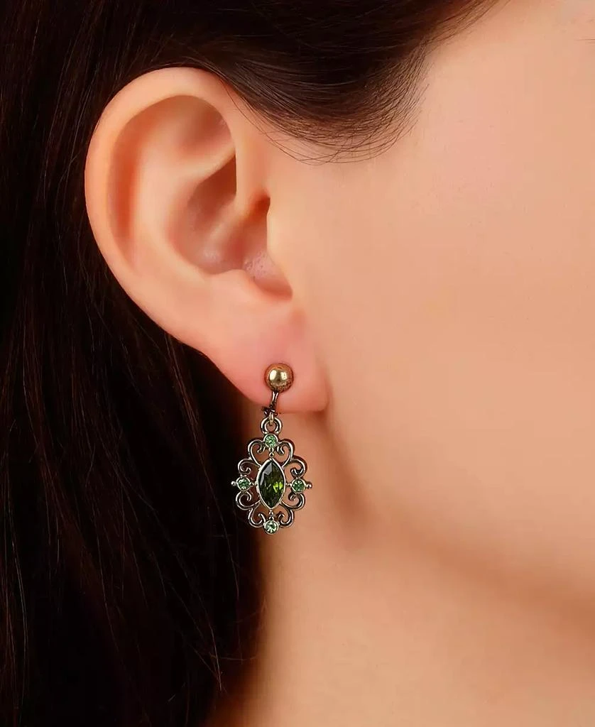 商品2028|Crystal Filigree Clip Earrings,价格¥168,第3张图片详细描述