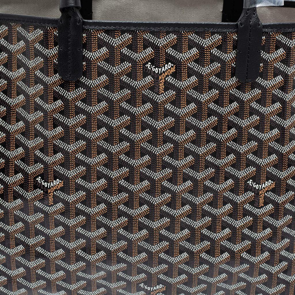 Goyard Black Goyardine Coated Canvas and Leather Saint Louis PM Tote商品第5张图片规格展示