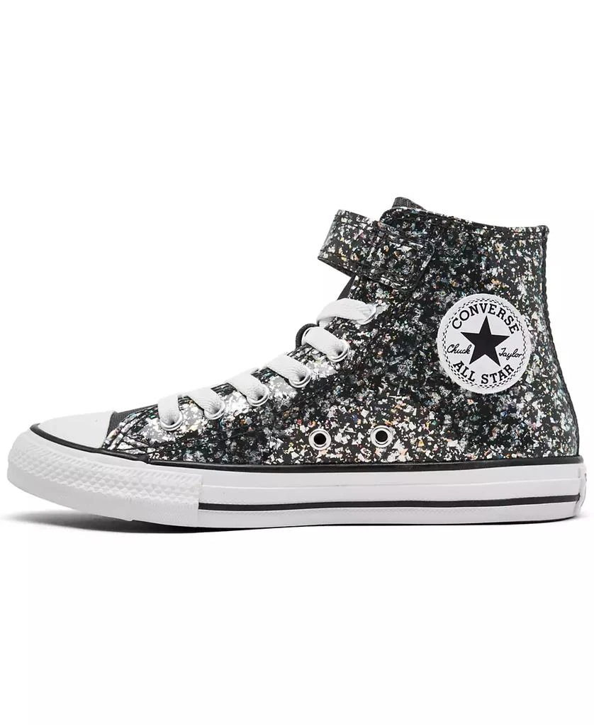 商品Converse|Little Girls Chuck Taylor All Star Glitter Easy-On Casual Sneakers from Finish Line,价格¥374,第5张图片详细描述