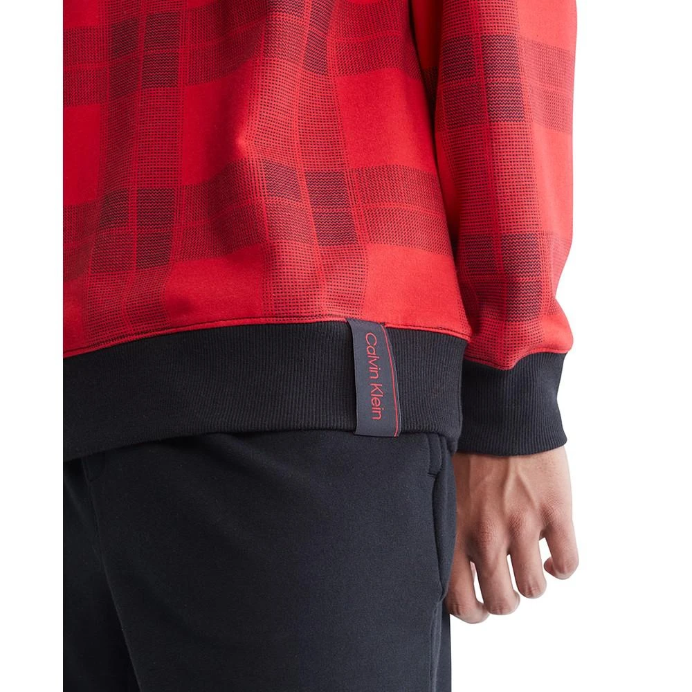 商品Calvin Klein|Men's Modern Holiday Lounge Plaid Sweatshirt,价格¥164,第4张图片详细描述