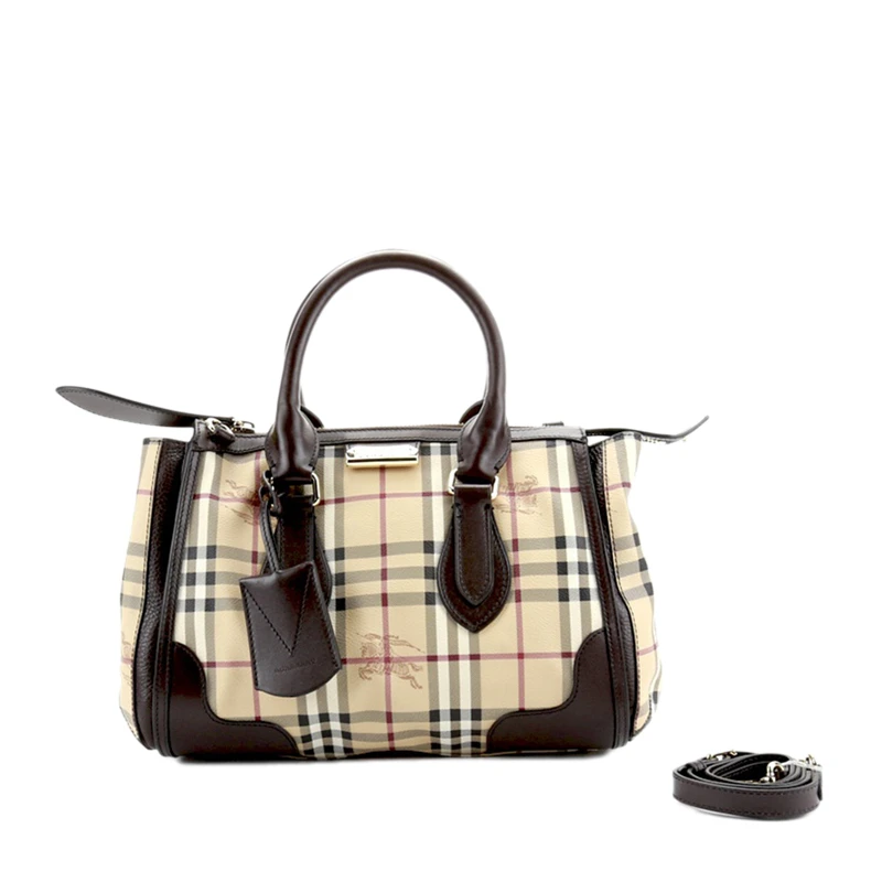 商品[国内直发] Burberry|BURBERRY 格纹女士手提包 3870759,价格¥7629,第1张图片