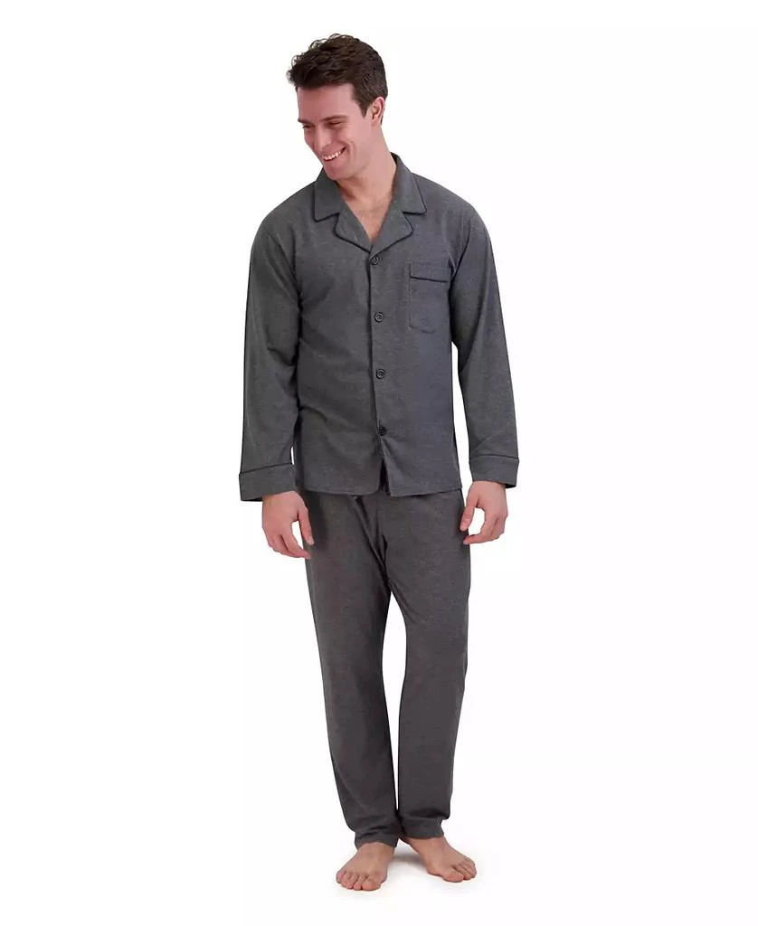 商品Hanes|Men's Cotton Modal Knit Pajama, 2 Piece Set,价格¥498,第1张图片