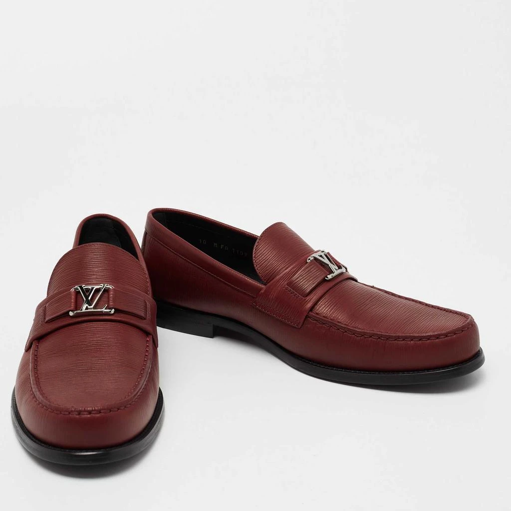 商品[二手商品] Louis Vuitton|Louis Vuitton Burgundy Epi Leather Major Slip On Loafers Size 44,价格¥5220,第4张图片详细描述