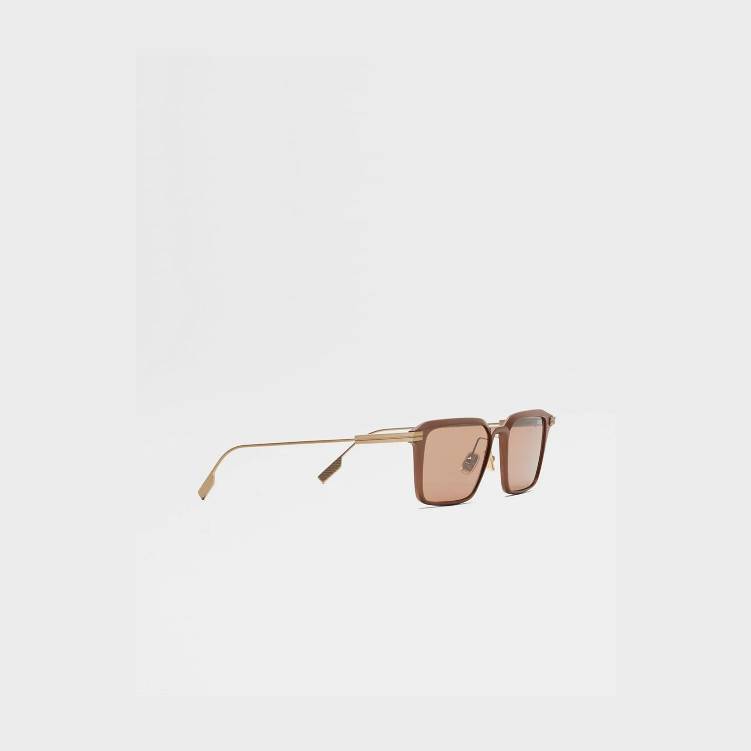 【预售】 杰尼亚 25春夏 男士 太阳眼镜 Dark Brown Aluminum and Metal Sunglasses EZ0273H-5537E 商品