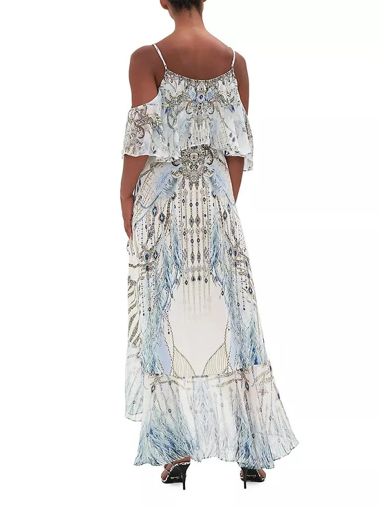 商品Camilla|女式 中长连衣裙 不对称荷叶边 ,价格¥1798,第4张图片详细描述
