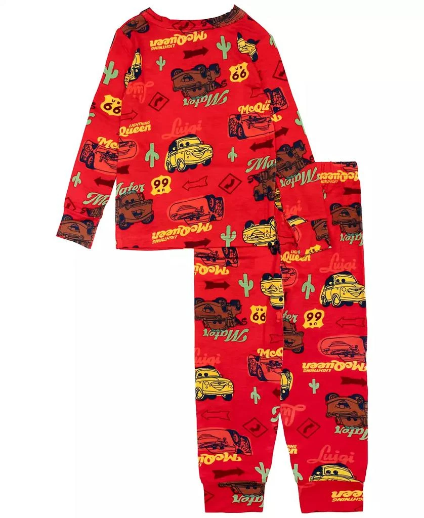 商品Cars|Boys Toddler 2T-4T Printed Tight Fit Top and Jogger Pajama, 2-Piece Set,价格¥251,第2张图片详细描述