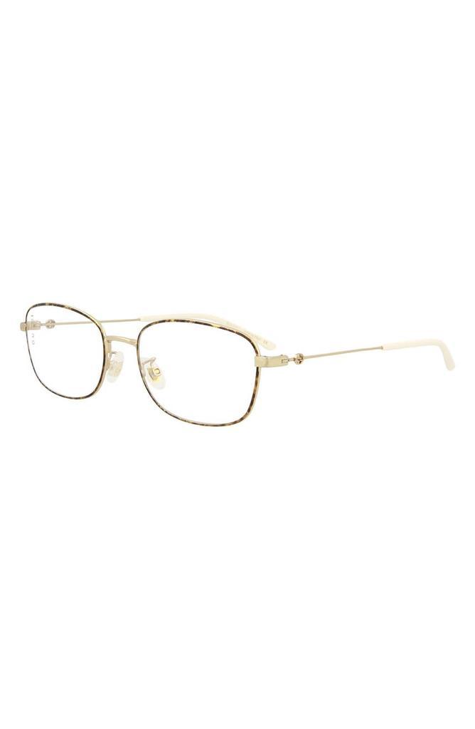 商品Gucci|Fashion 55mm Square Optical Glasses,价格¥1117,第4张图片详细描述