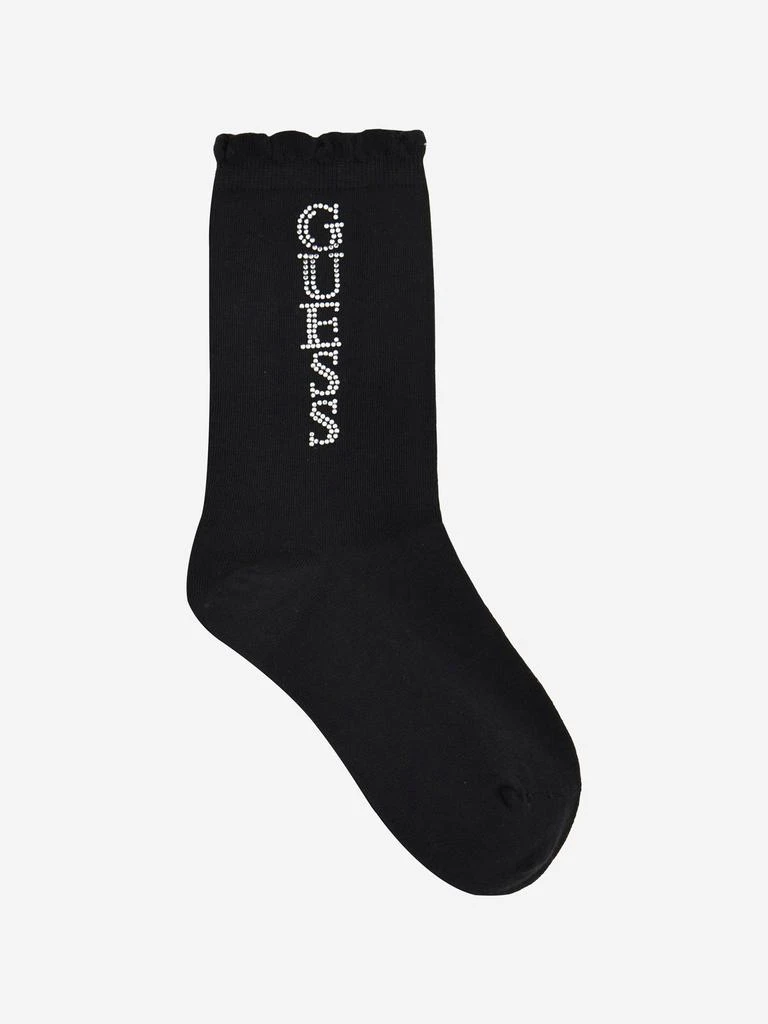 商品GUESS|Girls Logo Socks in Black,价格¥99,第1张图片