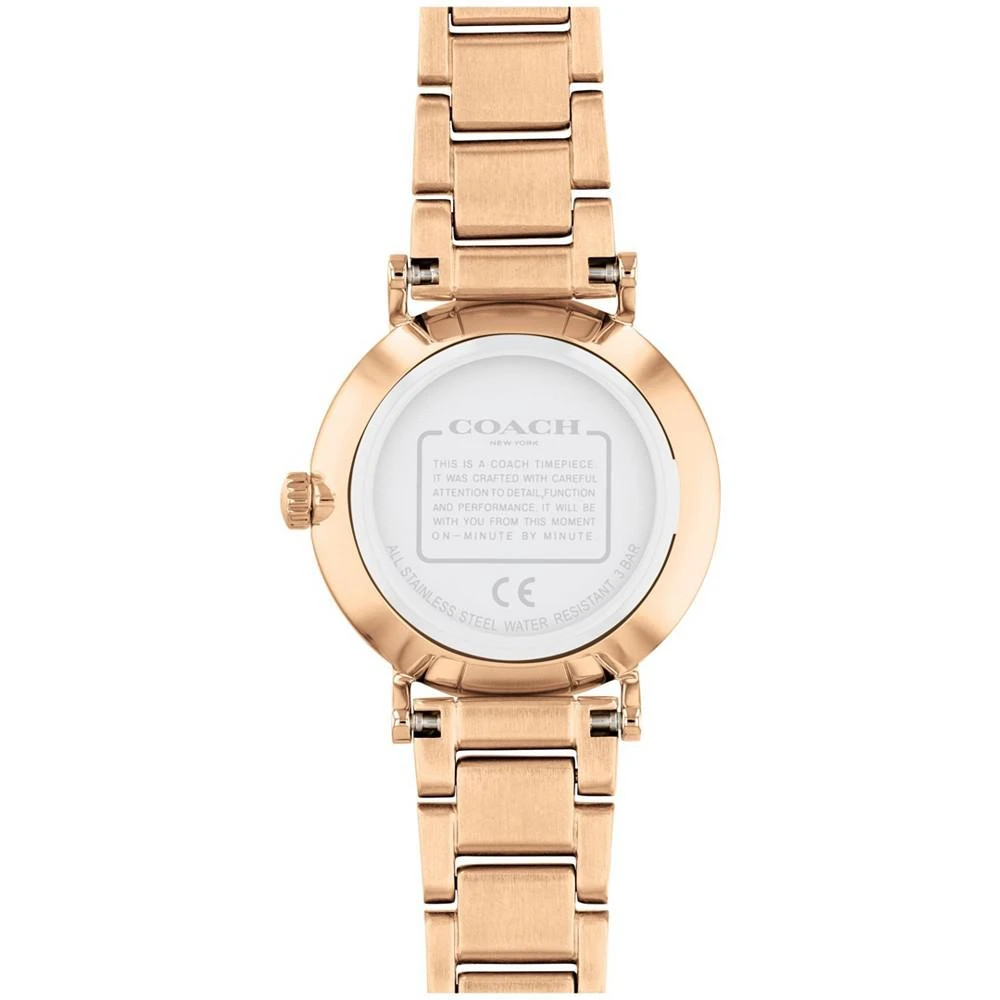 商品Coach|Women's Perry Rose Gold-Tone Bracelet Watch,价格¥585,第3张图片详细描述