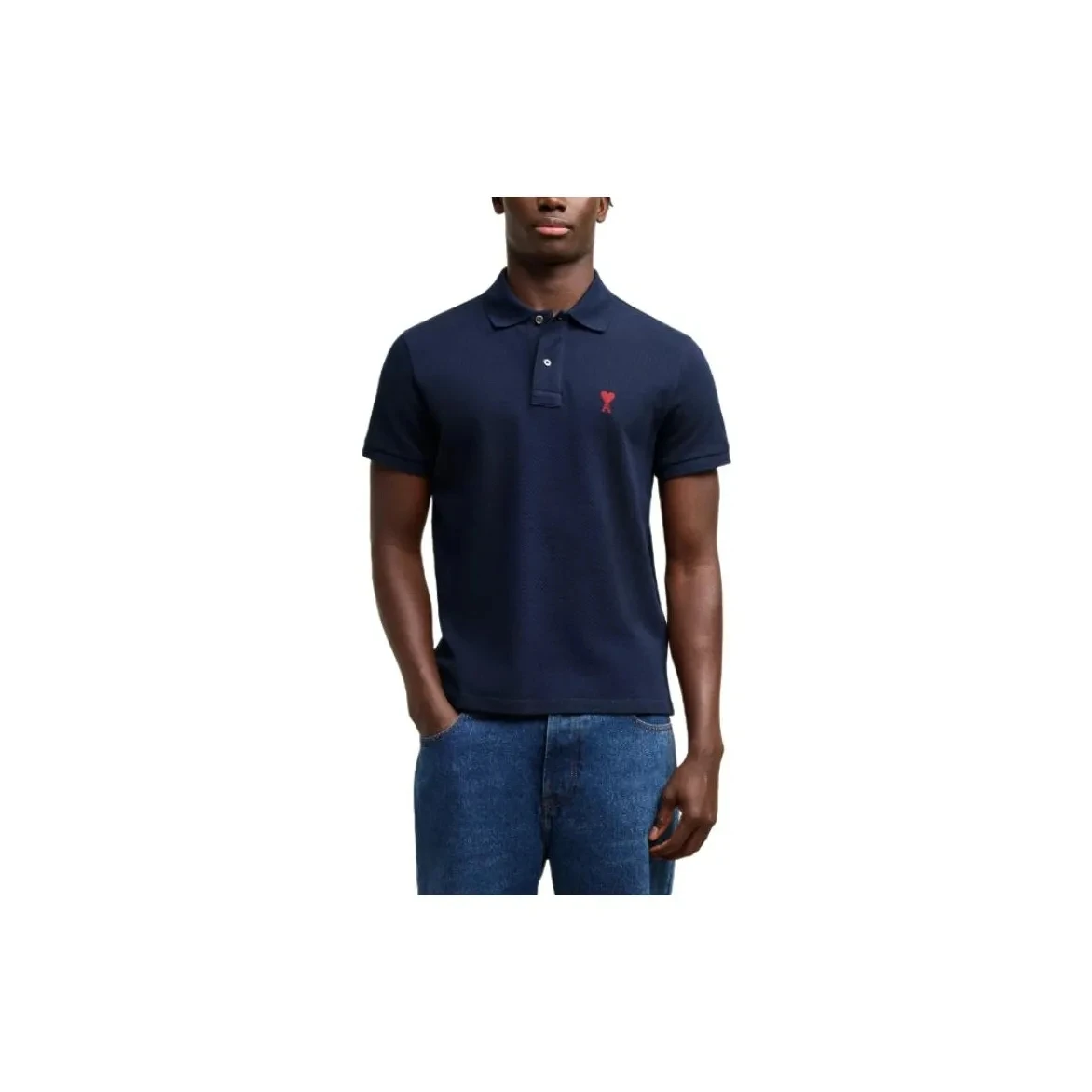 AMIPARIS Logo字母印花Polo领修身短袖Polo衫 男女同款 商品