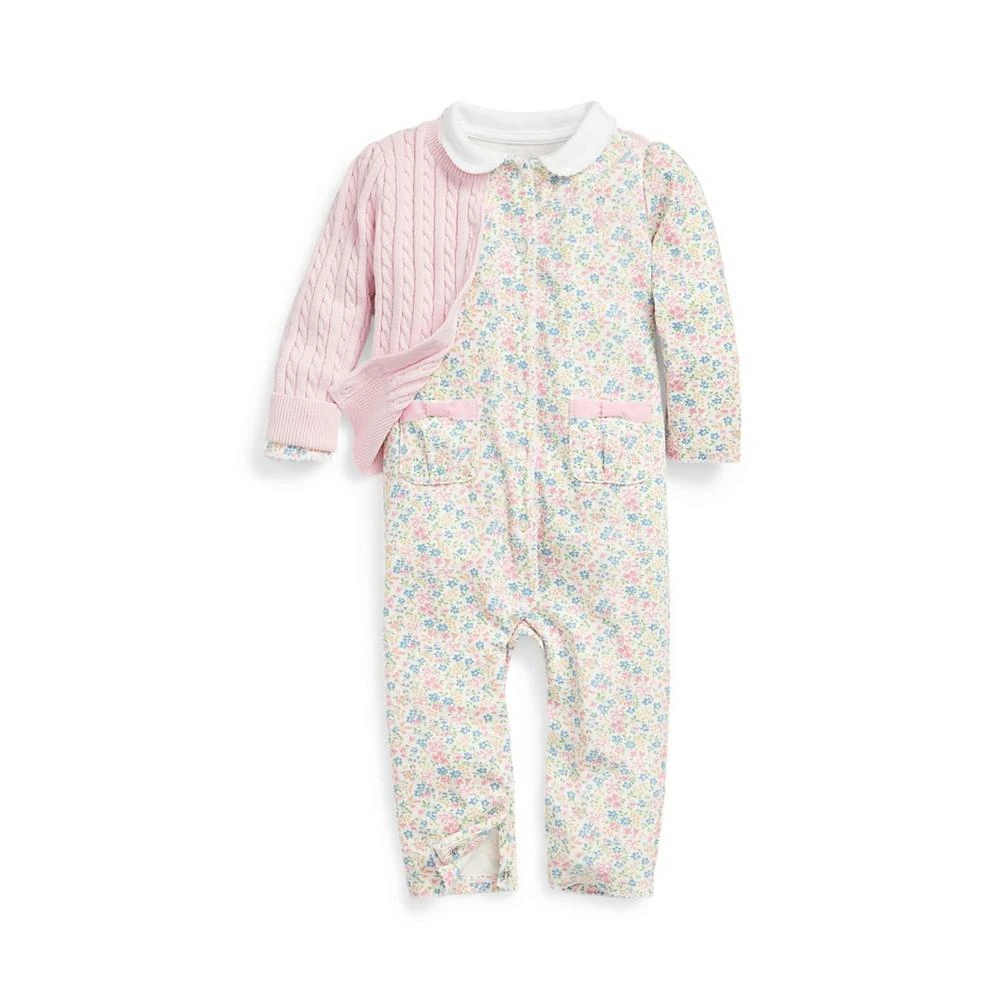 商品Ralph Lauren|女婴印花纯棉连体衣,价格¥294,第3张图片详细描述