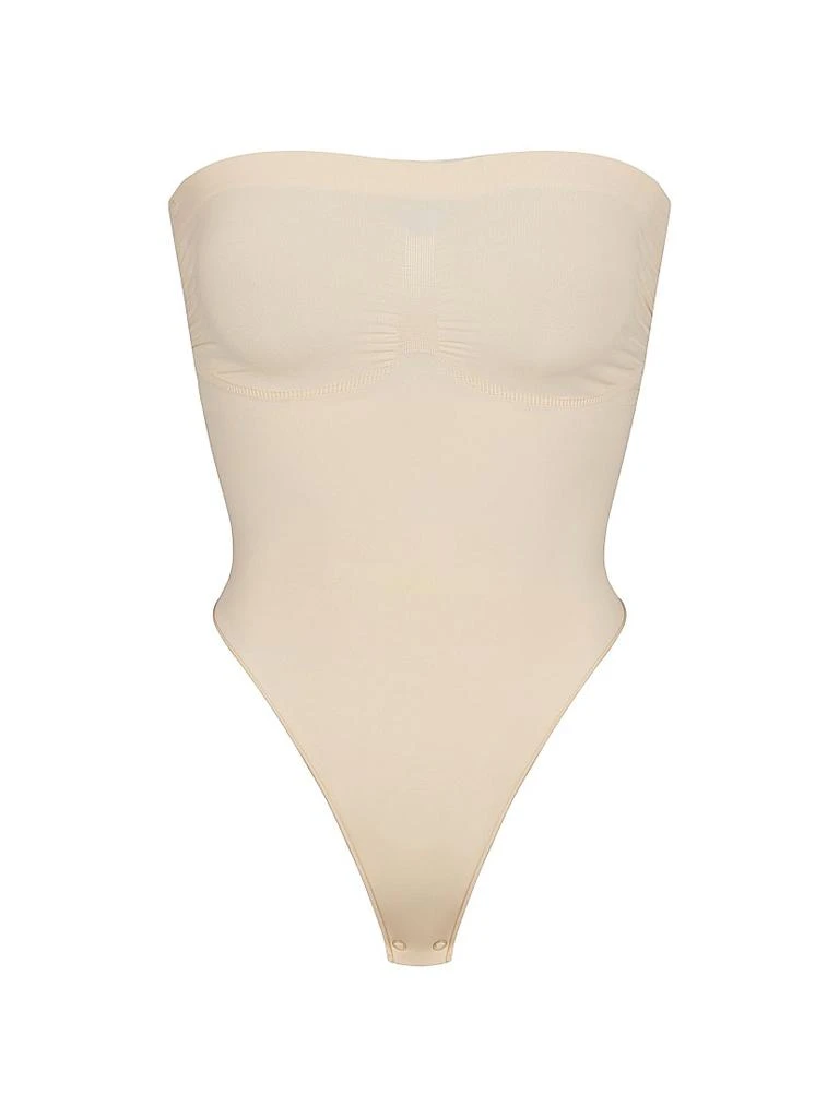 商品SKIMS|Seamless Sculpt Strapless Thong Bodysuit,价格¥523,第1张图片
