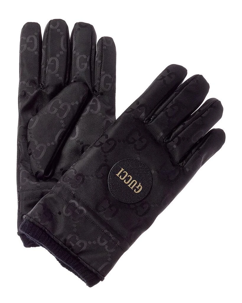 商品Gucci|Off The Grid Cashmere-Lined Leather-Trim Ski Gloves,价格¥2769,第1张图片