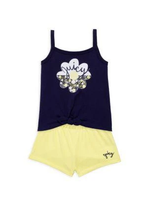 商品Juicy Couture|Little Girl’s 2-Piece Tank Top & Shorts Set,价格¥119,第1张图片