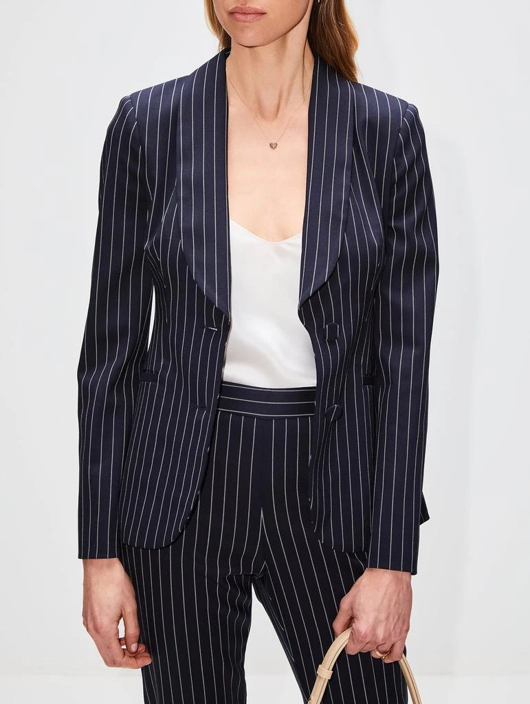 商品Carolina Herrera|Pinstripe Tuxedo Jacket,价格¥8774,第4张图片详细描述