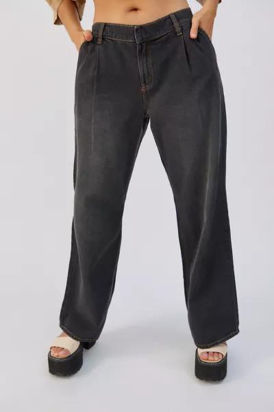 BDG Low-Rise Trouser Jean - Washed Black Denim商品第5张图片规格展示