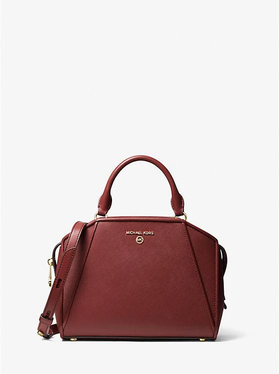 商品Michael Kors|Cleo Small Saffiano Leather Satchel,价格¥1179,第1张图片