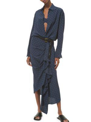Printed Sarong Silk Skirt商品第3张图片规格展示