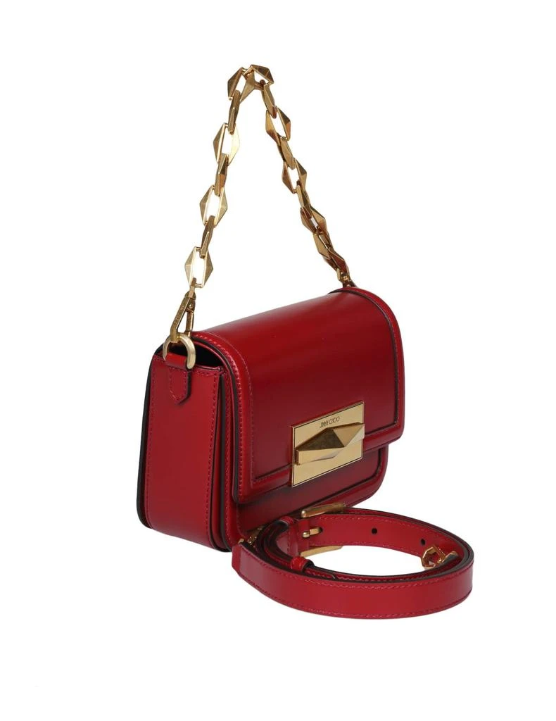 商品Jimmy Choo|Diamond Crossbody Bag In Cranberry Color Leather,价格¥12450,第2张图片详细描述