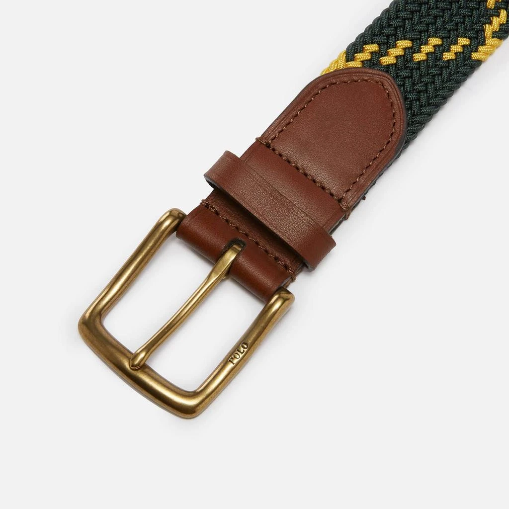 商品Ralph Lauren|Polo Ralph Lauren Men's Braid Pattern Stretch Belt - New Forest,价格¥415,第3张图片详细描述